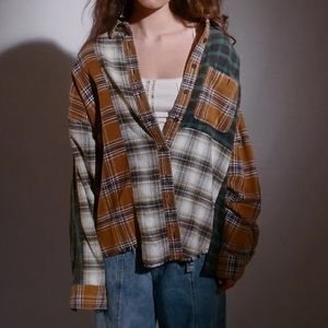 BDG Ted Patchwork Flannel Shirt